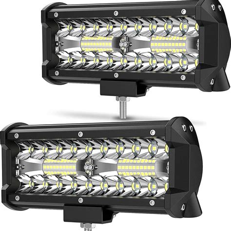 Led Light Bar 2pcs 7 Inch 240w 24000lm Led Pods Lights | Today's Best Daily Deals | Temu