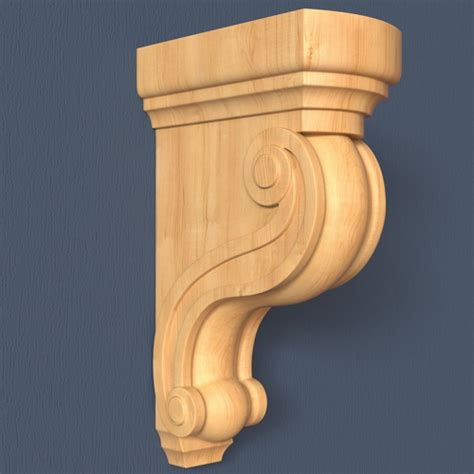 moulding 3D model Simple Corbel | CGTrader