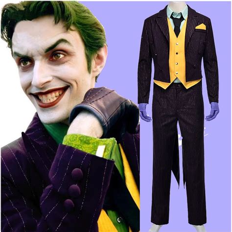 Aliexpress.com : Buy New Batman The Dark Knight Joker Cosplay Costume Adult Halloween Costumes ...