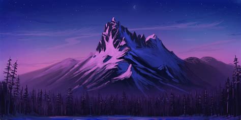 Purple Mountains : DigitalPainting