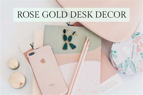 Cute Rose Gold Desk Accessories From Amazon - Tinted Twenties