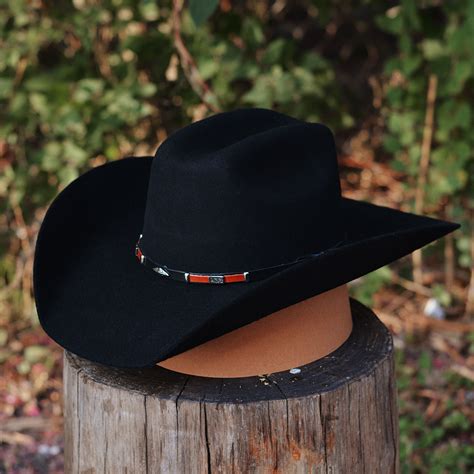 Black Cowboy Hat Front View