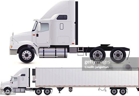 Semi Truck Side View Photos and Premium High Res Pictures - Getty Images