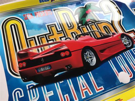 Outrun 2 SP Side Art - Arcade Art Repro