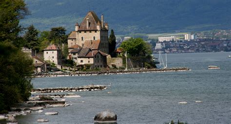 Yvoire castle in the medieval city of Yvoire near Lake Geneva