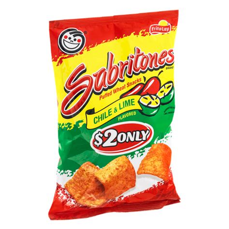 Sabritones Puffed Wheat Snacks Chile & Lime Flavored Reviews 2020