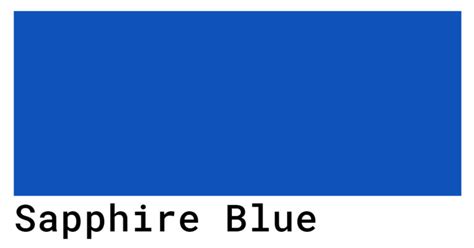 Sapphire Blue Color Codes - The Hex, RGB and CMYK Values That You Need