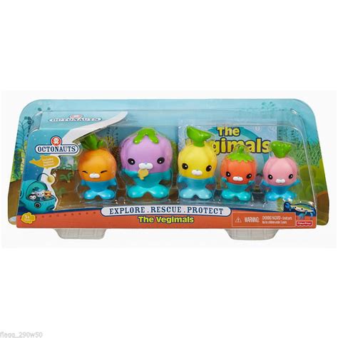 *Fisher-Price Octonauts* THE VEGIMALS 5 PACK- Tominnow, Codish, Barrot ...