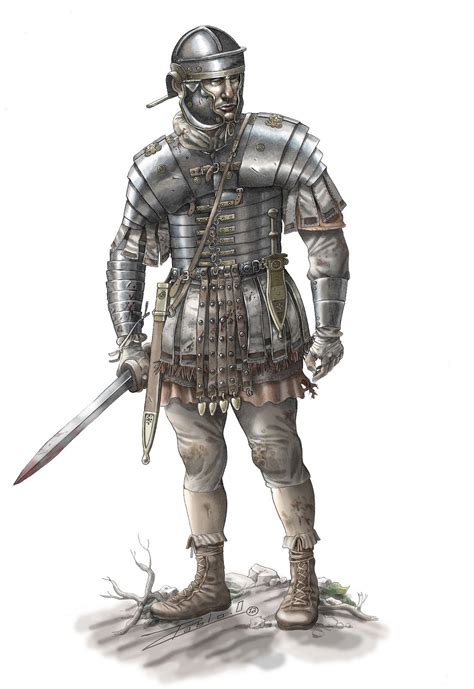 Legionary of the Dacian wars (note his arm covering, designed to protect the limb from the ...