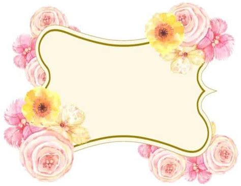 Free Printable Flower Border