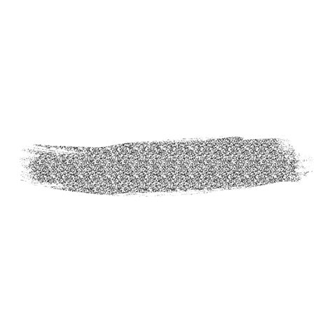 Silver Glitter Brush Stroke 9591237 PNG