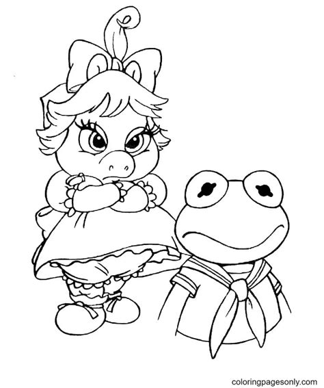 Baby Kermit Coloring Pages