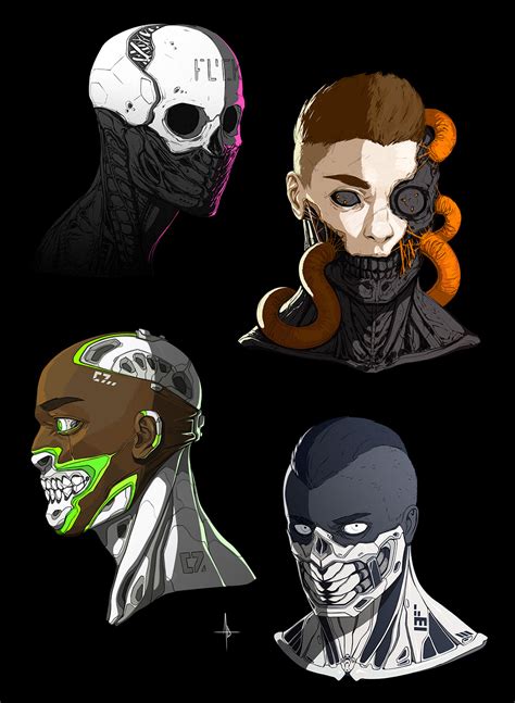 Cyborg Faces by AdrianDadich on DeviantArt