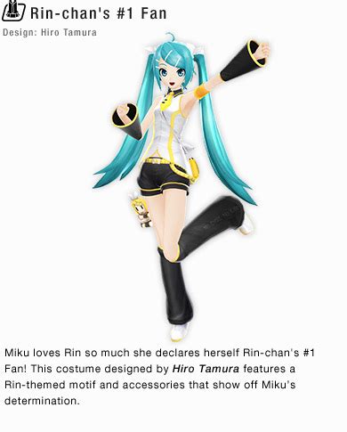 Hatsune Miku Project Diva Outfits