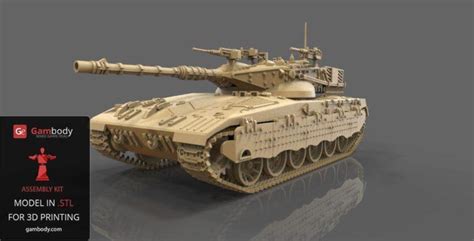 Gambody Adds 3D Model of Merkava MK2 Tank to Armoured Warfare Collectibles - 3DPrint.com | The ...