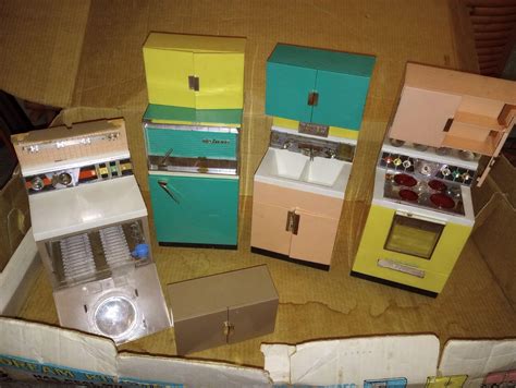 Rare Vintage Barbie Deluxe Dream Kitchen Set with Original Box. Many ...