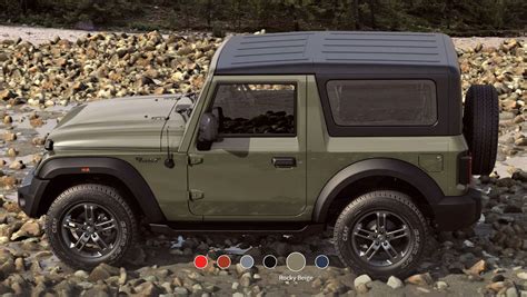 New Mahindra Thar Rocky Beige