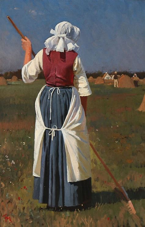 Frants Henningsen - Peasant Woman Working | Peasant woman, Farm women ...