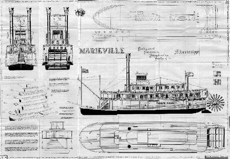 Steamboat Plans Drawings