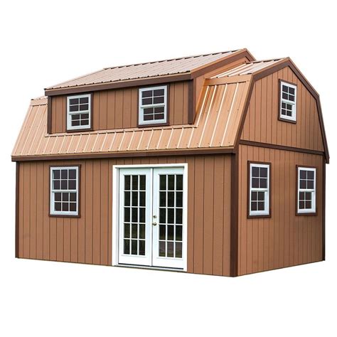 Best Barns (Common: 12-ft x 18-ft; Interior Dimensions: 11.42-ft x 17.42-ft) Lakewood Gambrel ...