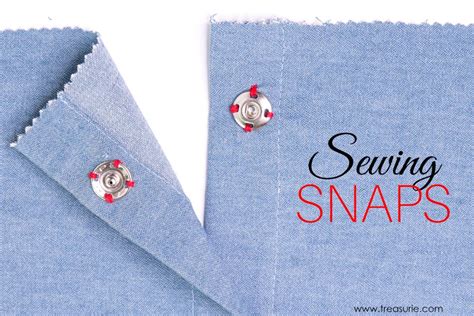 How to Sew On Snaps (Press Studs) for Beginners | TREASURIE