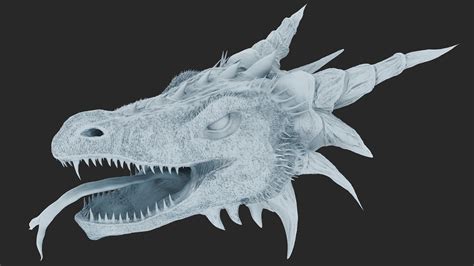 ArtStation - Dragon Head (3D Model)