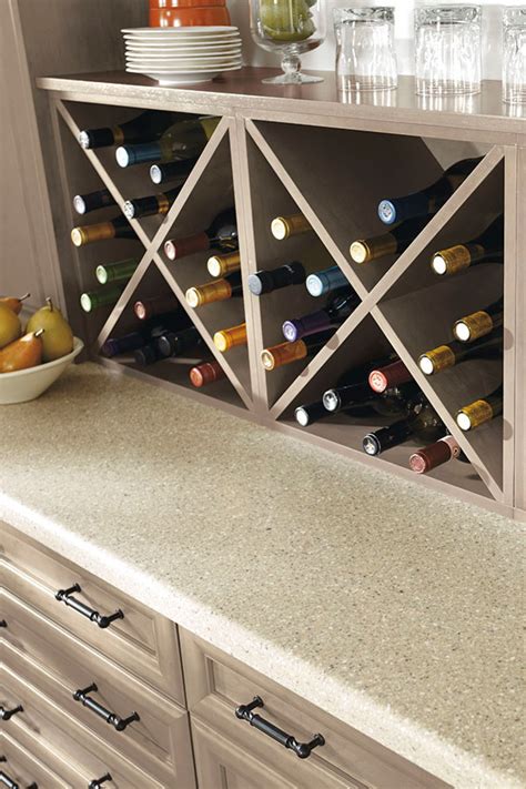 Wall Wine Storage Cabinet - Kitchen Craft Cabinetry