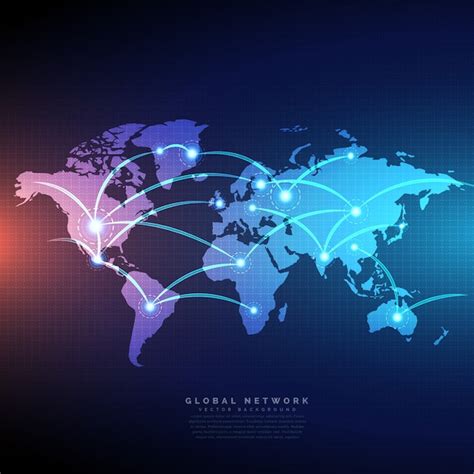 Free Vector | Digital world map