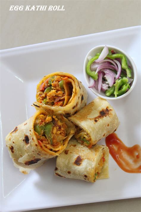 Kathi Roll Recipe | Egg Kathi Roll Recipe - Yummy Indian Kitchen