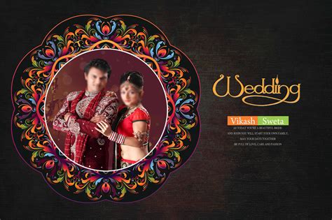 Wedding Album Cover Page Psd Templates - IMAGESEE