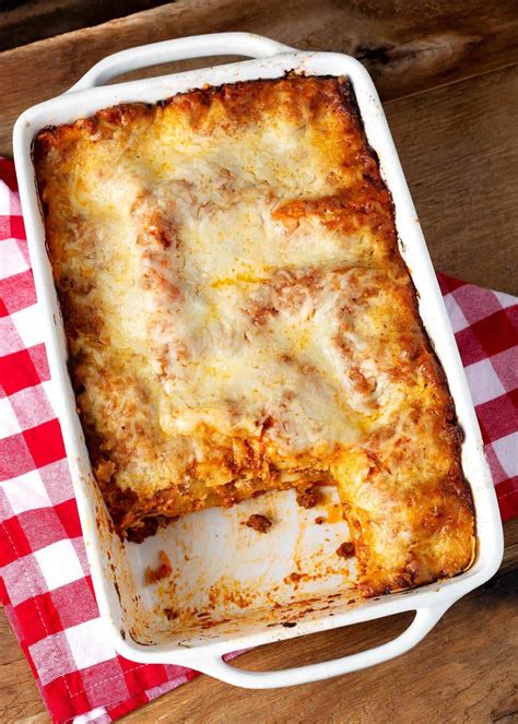 Classic Homemade Lasagna - Retro Recipe Box