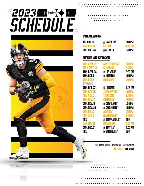 Steelers 2024 Schedule Nfl Schedule - Tim Magdalene