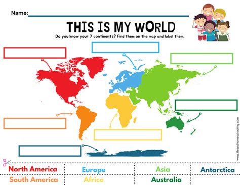 The 7 Continents Printable Activity | Made By Teachers