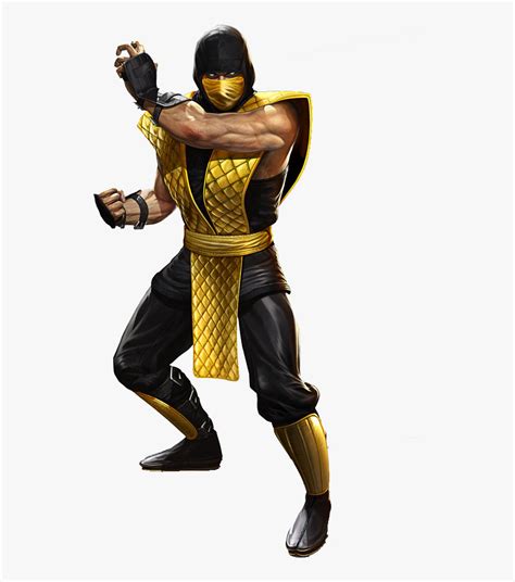 Scorpionmk4red - Scorpion De Mortal Kombat 1, HD Png Download ...