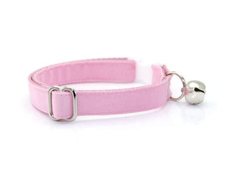 Cat Collar - "Color Collection - Pastel Pink" - Baby Pink Cat Collar - - Made By Cleo