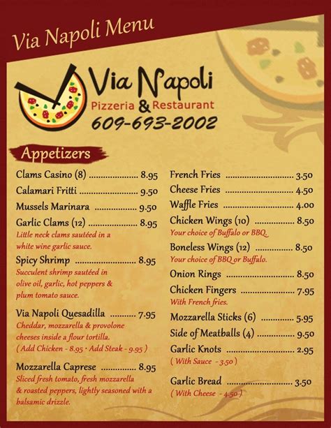 Via Napoli Logo & Menu - G-RUFF Media