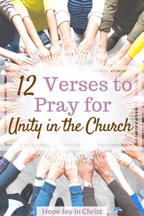 31 Verses About Unity in the Church and How To Use Them - Hope Joy in ...