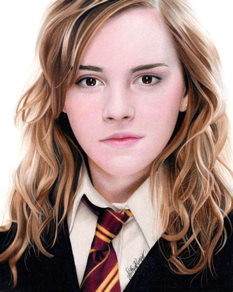 Original Sketch Art Harry Potter Hermione Granger Emma Watson Pencil 2B on A4 240gr Drawing ...