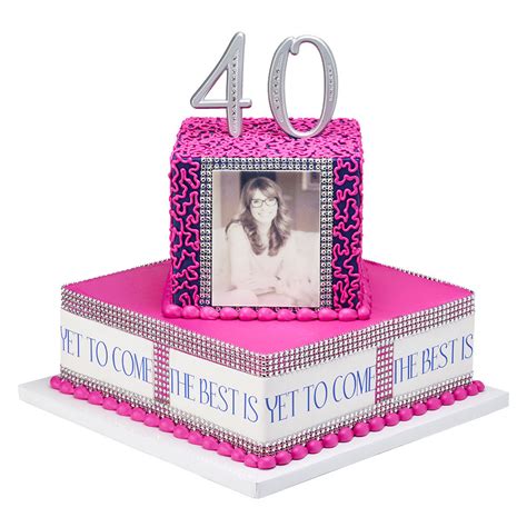 Fortieth Birthday Stacked Cake Design | DecoPac