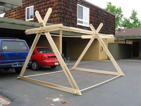 Framework for the last Modified Viking A frame tent. Used poplar for the frame | Viking tent, A ...