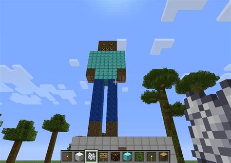 Giant Steve Statue Minecraft Project