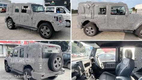 2023 Mahindra Thar 5 Door Interiors Spied - Rear Legroom, Boot Space