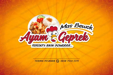 Contoh Desain Spanduk Ayam Geprek Brosur Dan Spanduk Kulturaupice ...