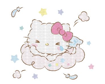 Cute mignon kawaii hello kitty ange angel gif - Free animated GIF - PicMix