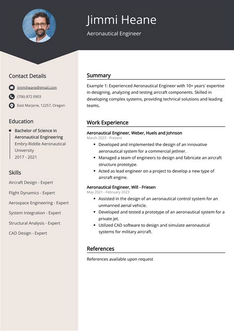 Aeronautical Engineer CV Example for 2023 (Skills & Templates)