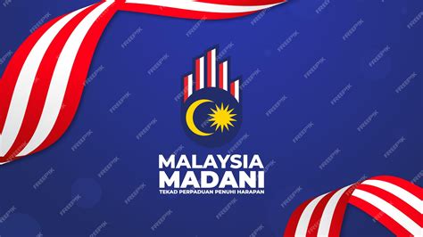 Premium Vector | Malaysia Madani Logo for National Day and Malaysia Day 2023