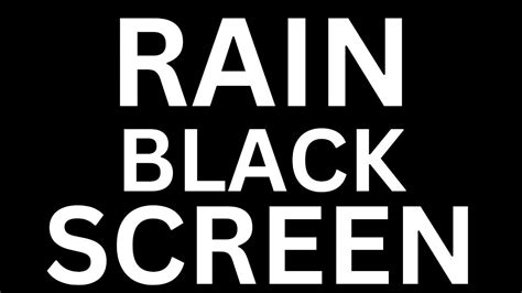 RAIN SOUNDS - BLACK SCREEN - RELAXING TIME - SOOTHING NIGHT - STRESS ...