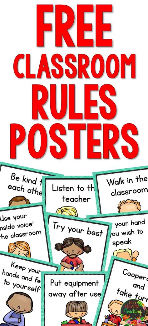 Editable Classroom Rules Posters (FREE) Classroom Decor for Back to School | Classroom rules ...