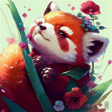 adorable red panda v3 by elit3workshop on DeviantArt