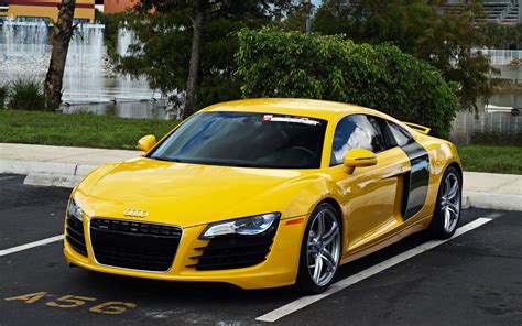 Yellow Audi R8 wallpaper ~ The Wallpaper Database